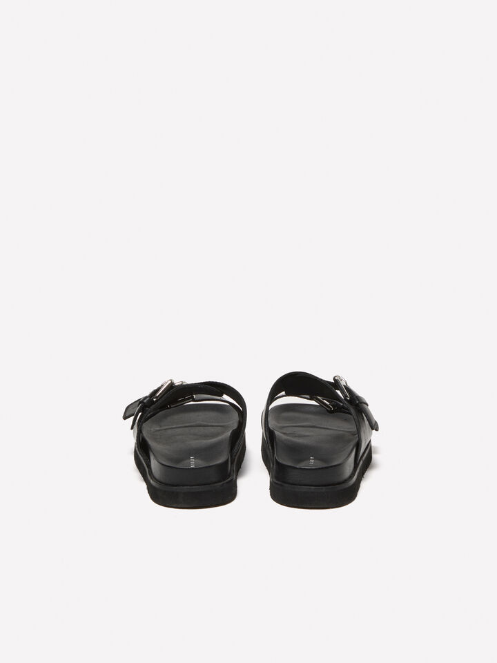 Chaussons en cuir noir - chaussures pour homme - Noir | Sisley image number 3